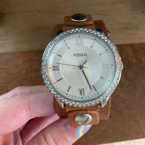 Fossil Leather Band Watch